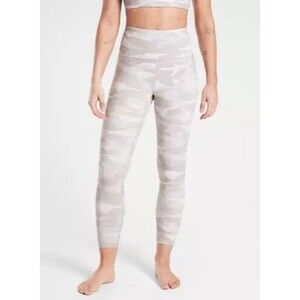 ATHLETA  Elation Camo 7/8 Tight Yoga Workout S Small Taupe Athleticwear
